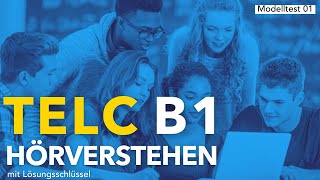 TELC B1 Hörverstehen Modelltest mit Lösungen  Deutsch lernen durch Hören DldH [upl. by Yllac904]