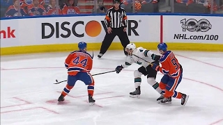 Kassian with a thunderous hit on Dillon [upl. by Norved465]