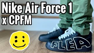 Nike Air Force 1 x CPFM “Black White” Review amp On Feet [upl. by Elsey]