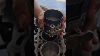 Mechanic Tricks  Piston assembly automobile mechanic automotive diy engine [upl. by Htiekram519]