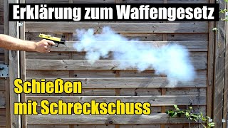 Erklärung zum Waffengesetz Das Schießen mit Schreckschusswaffen auch an Silvester [upl. by Lyndsay]