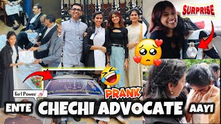 ENTE CHECHI ADVOCATE AAYI🥳🔥  Big Surprise amp Prank😂  Elarum karanju😭  thejathangu😉 [upl. by Khudari]