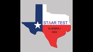 2022 STAAR test Algebra I full tutorial [upl. by Adlin]