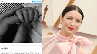 Caitriona Balfe shows off her first child [upl. by Forbes]