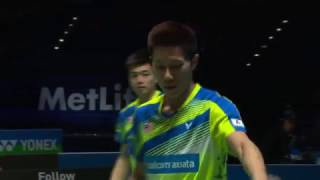 Yonex All England Open 2017  Badminton QF M2MD  GohTan vs LiLiu [upl. by Avat193]