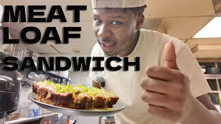 MEATLOAF SANDWICH EASY TO MAKE SUPER DELICIOUS COOKING WITH DMARCUS [upl. by Biddle]