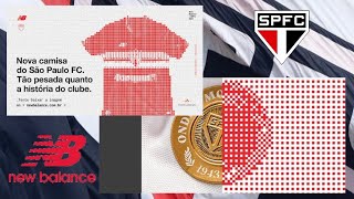 Nova camisa  New Balance divulga alguns detalhes da nova camisa do São Paulo para a temporada 2024 [upl. by Holman76]