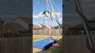 Thigh Hitch Back Balance to Split Aerial Silks [upl. by Pfaff]