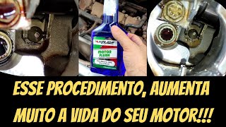 APRENDA A FAZER UMA LIMPEZA INTERNA DO MOTOR FLUSH [upl. by Ialohcin]