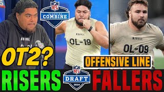 2024 NFL Combine Risers amp Fallers  Offensive Line [upl. by Rotkiv515]