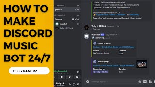 How To Make Discord Music Bot 247 Without Coding [upl. by Shiekh]