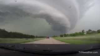 Insane GoPro footage of Nebraska mothership supercell  June 16 2014 [upl. by Stulin]