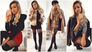 WINTER OUTFITS WITH SKIRTS amp DRESSES LOOKBOOK 2018 [upl. by Higgs]