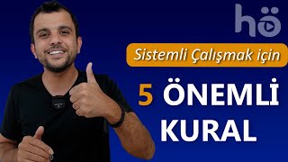 Planlı Çalışmak için 5 ÖNEMLİ KURAL  Sürpriz Hediye  Murat AKSEL [upl. by Ahgem666]