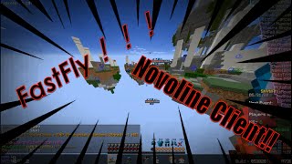 Novoline Hackclient hacking Hypixel fastflyscaffoldkillauraspeed [upl. by Bartram17]