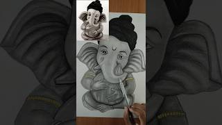 Ganesh chaturthi drawing llBal Ganesh ji drawing arts shorts 💯🙏🙏 [upl. by Audri]