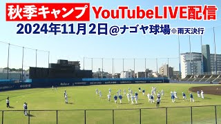 2024年11月2日 秋季キャンプLIVE配信 ドラゴンズ秋キャンLIVE DragonsInside [upl. by Anade]