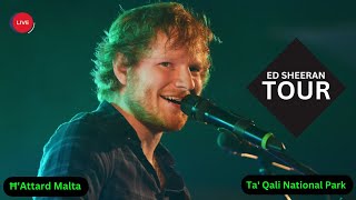 Ed Sheeran Malta Live  Concert in your area for Pop  The Studio Ed Sheeran Real Time Live 4k Hd [upl. by Nixie]