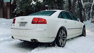 Moje Utopene AUDI S8 V10 v Snehu  KOZA BOBKOV [upl. by Nesta]