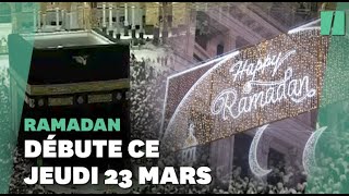 De la Mecque aux ÉtatsUnis les images des musulmans rassemblés pour le début du Ramadan [upl. by Halyk]