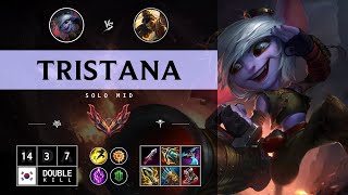 Tristana Mid vs Akshan  KR Grandmaster Patch 1413 [upl. by Pallua]