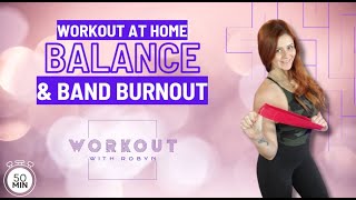 Loop band workout at home for balance  strength 🔥 [upl. by Held889]