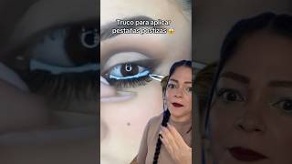 Pestañas postizas por debajo del ojo😱🥰 thandymakeup maquillaje trucosmaquillaje makeup [upl. by Eisen]