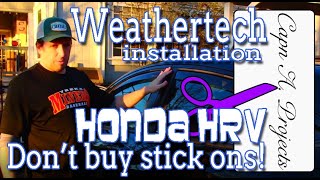 WeatherTech Window Deflectors Honda HRV [upl. by Edlihtam611]