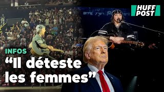 En plein concert après lélection américaine Billie Eilish sen prend à Donald Trump [upl. by Arlon]