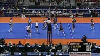 Nebraska vs Washington volleyball 2005 NCAA National Championship highlights [upl. by Merrily]