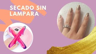 ¿COMO SECAR EL ESMALTE PERMANENTE EN UÑAS SIN LÁMPARA  ESMERALDA [upl. by Nayr]