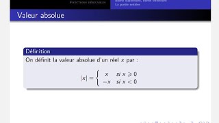 Analyse 1 S1 mip partie 10 \ valeurs absolu [upl. by Laban]