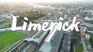 Limerick City Ireland Drone 4K [upl. by Enivid]