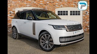 202373 RANGE ROVER 550E SV IN OSTUNI PEARL WHITE WITH SV SERENITY CARAWAYPERLINO LEATHER [upl. by Hauhsoj]