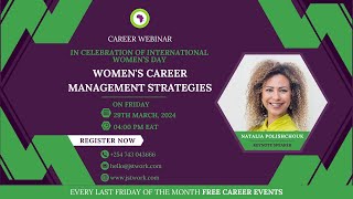 Womens Career Management Strategies [upl. by Acceber811]