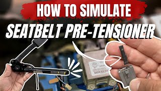 Seat Belt PreTensioner Diagnostics  B 2292 Pretensioner  How to Simulate Seat Belt Pretensioner [upl. by Launcelot]