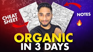 JEE Mains 2024 Organic chemistry in 3 days🔥80 paper hacked💯 iit jee [upl. by Aihsined]