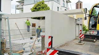 Montage einer BetonDoppelgarage von Concept Beton [upl. by Gabriella]