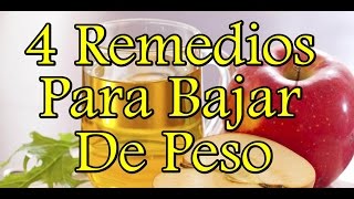 4 Remedios Naturales Para Quemar Grasa Y Bajar De Peso Saludablemente [upl. by Newol]