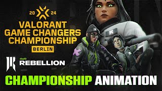 VCT Game Changers Championship 2024  SHOPIFY REBELLION VALORANT [upl. by Learrsi]