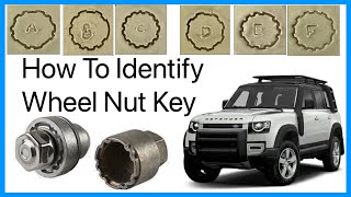 How To Identify Your Land Rover  Range Rover Locking Wheel Key Letter  Defender  New Range Rover [upl. by Viafore344]