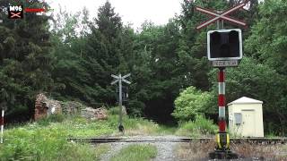 Železniční přejezd Česká Skalice 3  2262015  Czech railroad crossing [upl. by Huntlee]