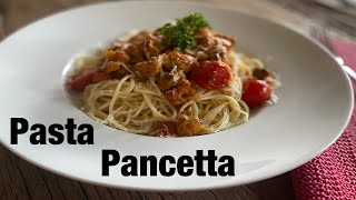 Pasta Sauce  Pancetta amp Cherry Tomatoes  Delicious And Easy Recipe [upl. by Nitsirhc]