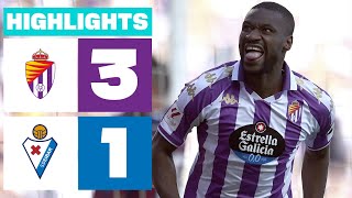 Resumen de Real Valladolid CF vs SD Eibar 31 [upl. by Doowrehs]