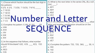 Number and Letter Sequence Series [upl. by Nareht]