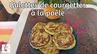 Galettes de courgettes cuites à la poêle [upl. by Nyloc721]