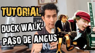 Tutorial Paso de Angus Young Duck Walk [upl. by Idnac696]