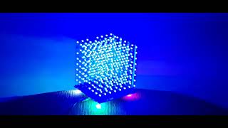 3D LED cube 8x8x8 DIY kit Aliexpress [upl. by Finnie]