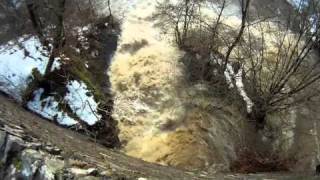 Elzbach Wasserfall Burg Pyrmont im Wildwasserkajak [upl. by Ame748]