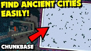 How to Find an Ancient City VERY EASILY in Minecraft 119  Java amp Bedrock  Using Chunkbase [upl. by Leirza]